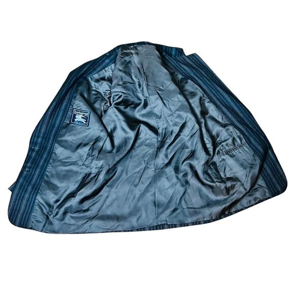 Burberry Vintage 80s Blazer 100% Wool Classic Fit Sz 8 US Made in Italy - Picture 6 of 13